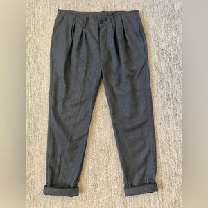 NSF Women’s Size 28 Gray 100% Wool Edith Cropped Trousers